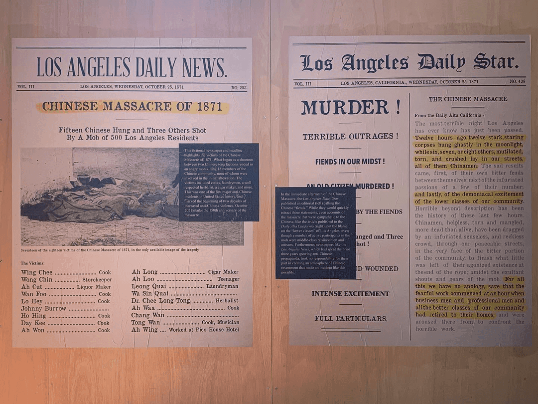 Second two newspaper posters from the Broken News Exhibit