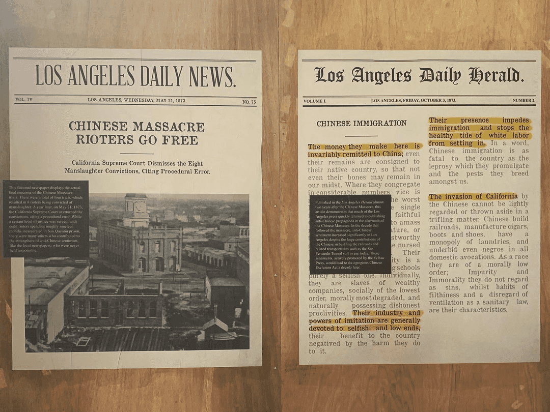 Final set of two newspaper posters from the Broken News Exhibit